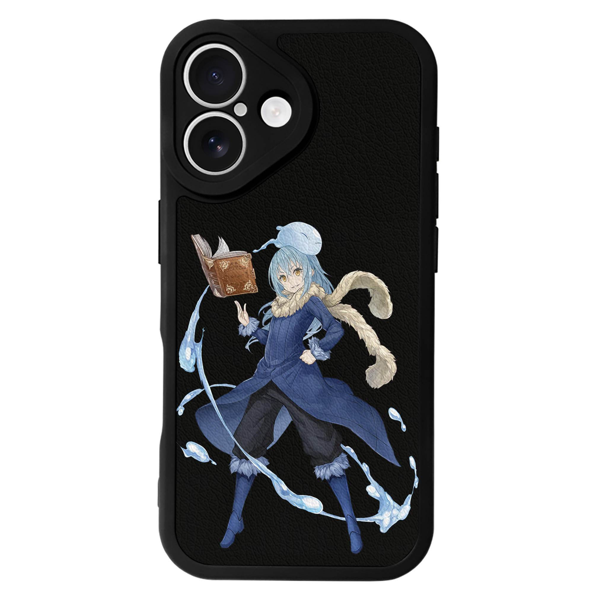 （画像用） 転スラ Regarding Reincarnated to Slime 【iPhone 16シリーズ対応】シリコンスマホケース（レザー調） 材質：シリコン